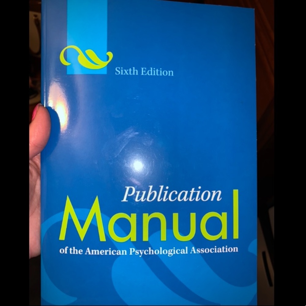 APA publication manual sixth edition